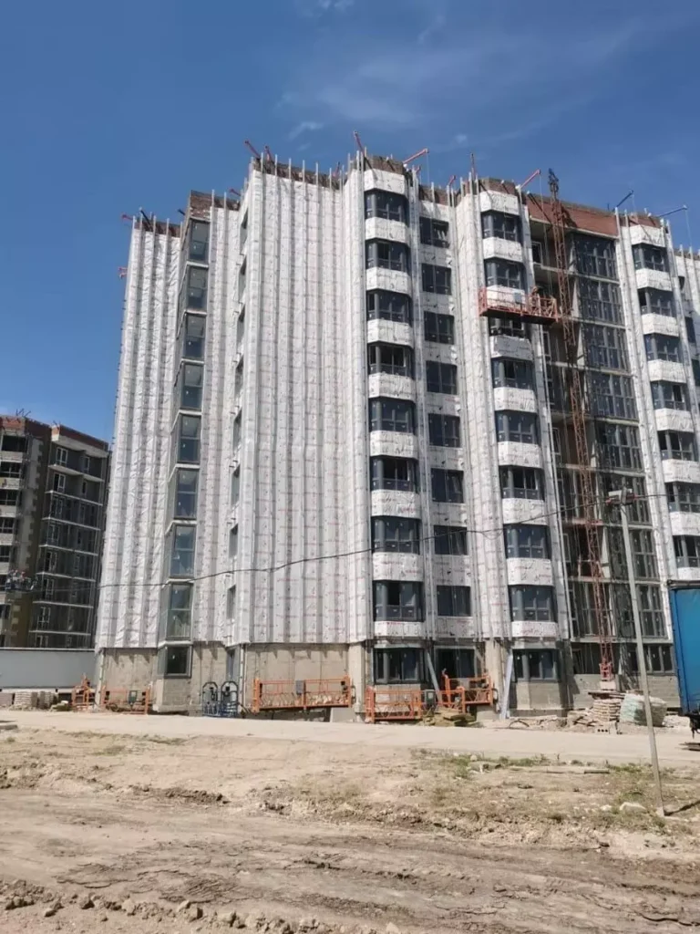 ЖК "АВАнта" (AVAnta) ход строительства вид на корпус утепление фасада